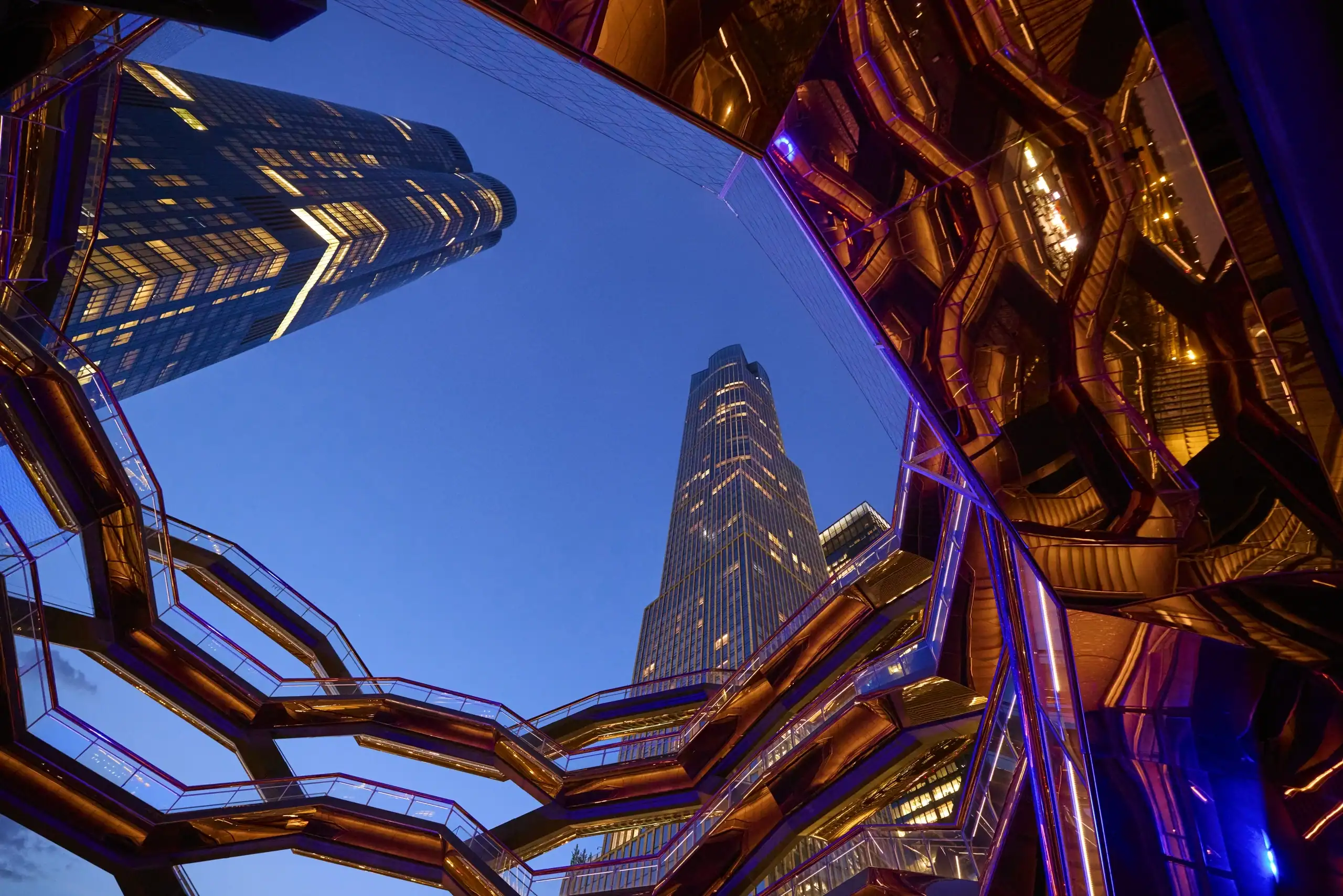 view of looking up at the vessel