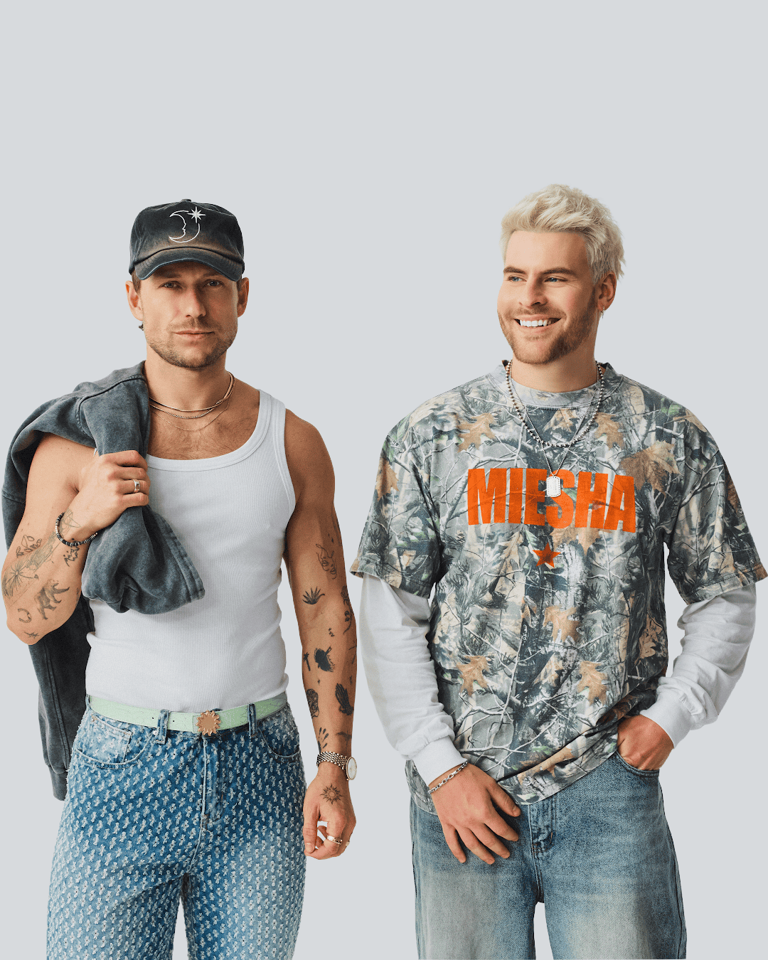 Sidepiece posing for press photo